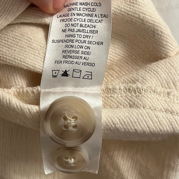 Gentle Fawn Nicholson Shacket Jacket Cream Size Medium - Picture 7 of 8